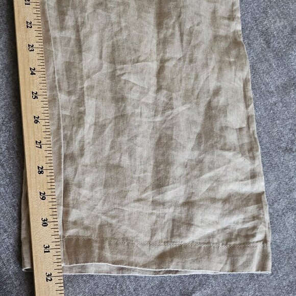 Linea Pants Mens 36R Beige Linen Pockets Classic Drawstrings Minimalist Preppy - Picture 7 of 15